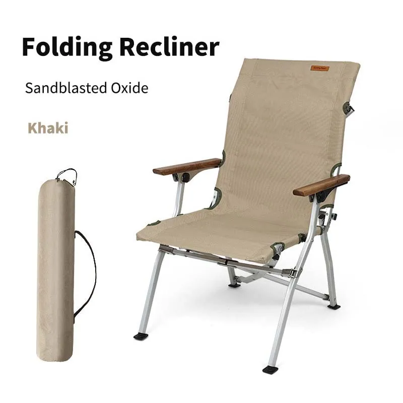 

Aluminium Alloy Fast Folding Recliner Outdoor Camping Adjustable Thickened Imitation Canvas Field Camping Seadog Chair