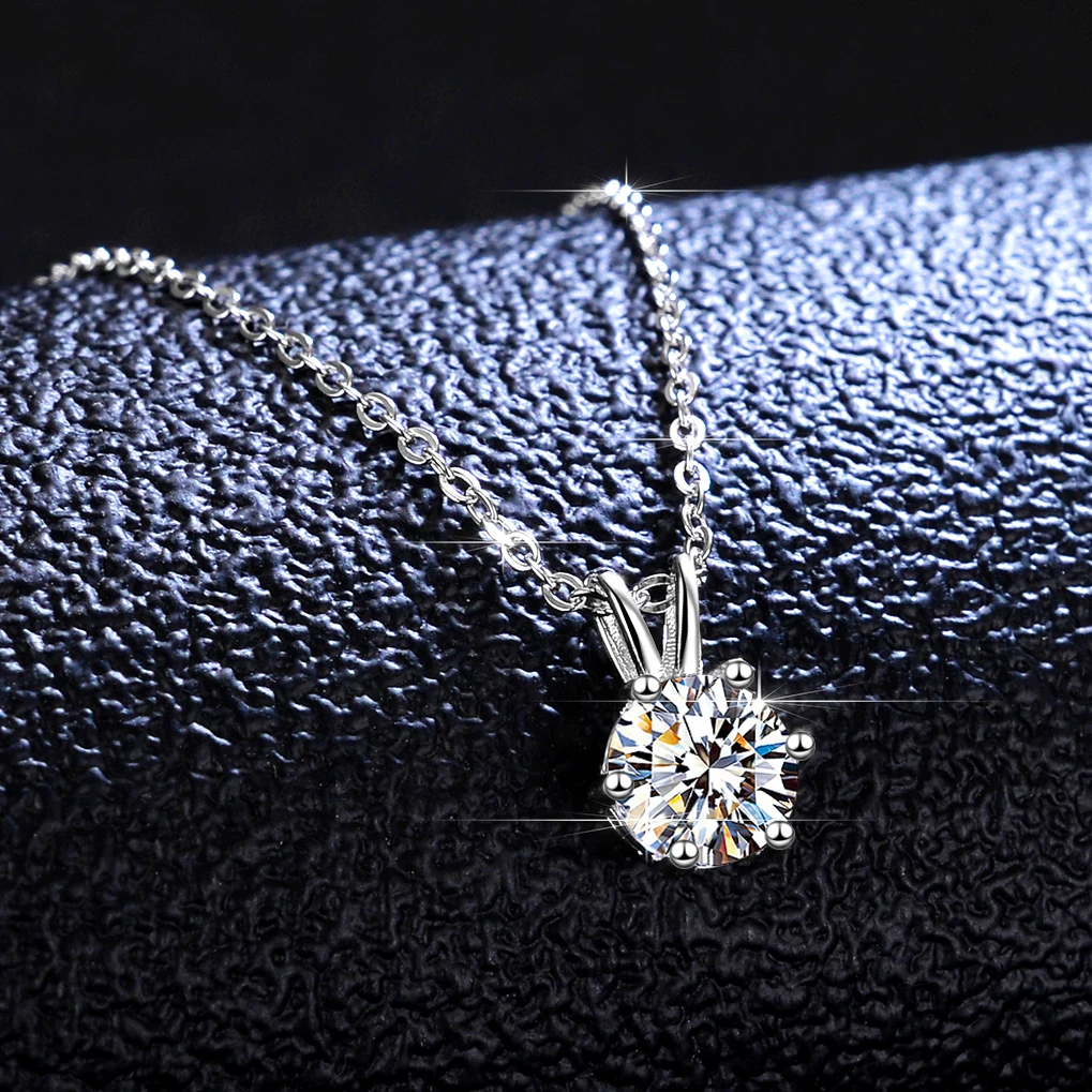 Necklace For Women VVS D Color Moissanite Classic 925 Silver Round Cut Cute Christmas Rabbit Anniversary Party Of Gift Pendent
Necklace For Women VVS D Color Moissanite Classic 925 Silver Round Cut Cute Christmas Rabbit Anniversary Party Of Gift Pendent