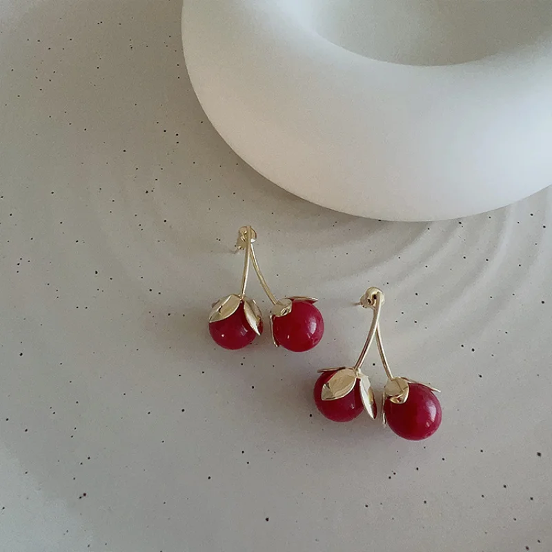 Minar Trendy Red Color Cherry Long Dangle Earrings for Women Gold Color Metal Simulation Fruit Pendant Earring Casual Jewelry
Minar Trendy Red Color Cherry Long Dangle Earrings for Women Gold Color Metal Simulation Fruit Pendant Earring Casual Jewelry