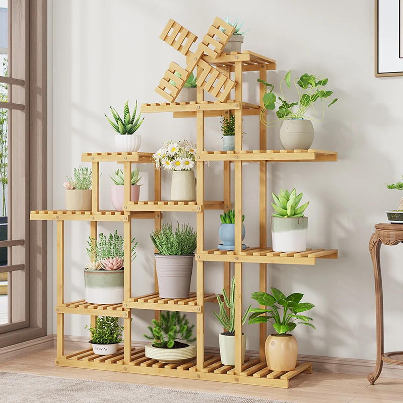 Multi-storey solid wood flower rack high-end living room floor balcony rack online celebrity explosions succulent green plant
Multi-storey solid wood flower rack high-end living room floor balcony rack online celebrity explosions succulent green plant