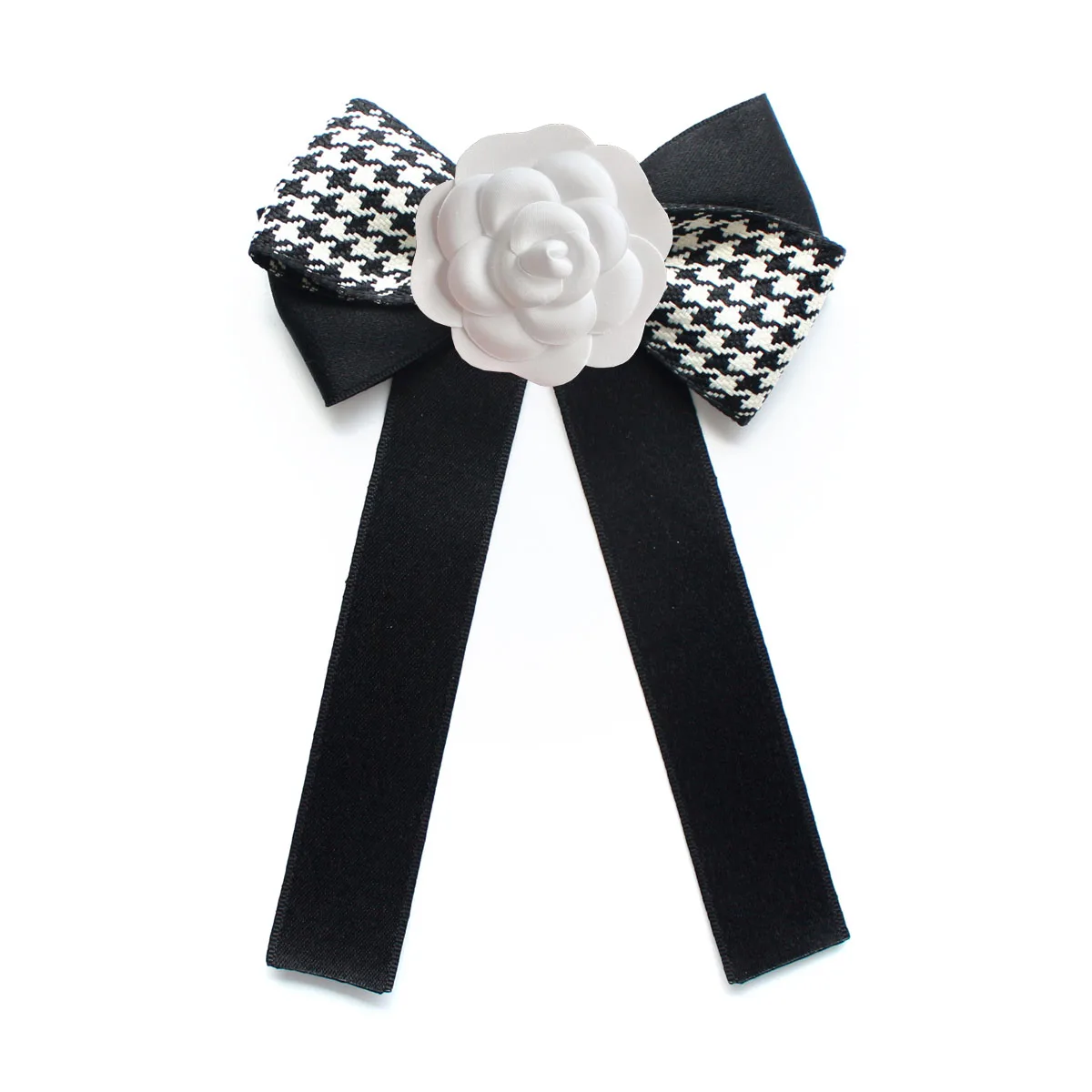 Retro Camellia Ribbon BowTie Korean British Fashion Women's Professional Suit College Style Shirt Collar Flower Houndstooth Bow
Retro Camellia Ribbon BowTie Korean British Fashion Women's Professional Suit College Style Shirt Collar Flower Houndstooth Bow