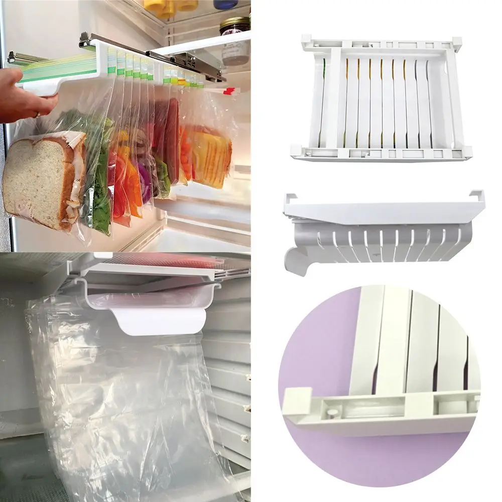 Organizer Track Storage Rack Kitchen Organizer Storage Organizer Rack Freezer Bags Food Holder Ziplock Bag Holder
Organizer Track Storage Rack Kitchen Organizer Storage Organizer Rack Freezer Bags Food Holder Ziplock Bag Holder
