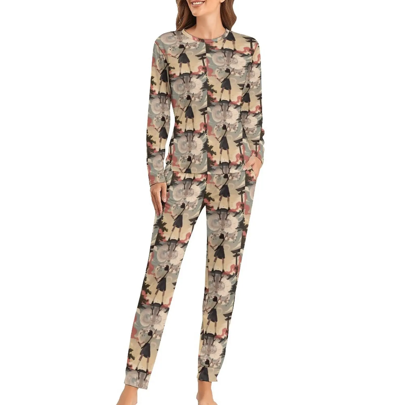 Пижамный комплект женский с длинным рукавом, модный пижамный комплект в стиле японского аниме, одежда для сна 4XL, 5XL, 6XL
Пижамный комплект женский с длинным рукавом, модный пижамный комплект в стиле японского аниме, одежда для сна 4XL, 5XL, 6XL