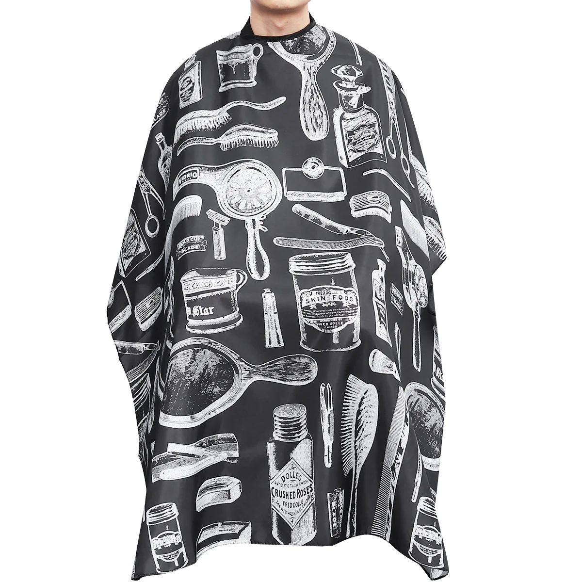 ROSENICE Haircut Hairdressing Cape Cloth Apron Hair Styling Cape Salon Equipment With Buttons and Haircut Tools Design
ROSENICE Haircut Hairdressing Cape Cloth Apron Hair Styling Cape Salon Equipment With Buttons and Haircut Tools Design
