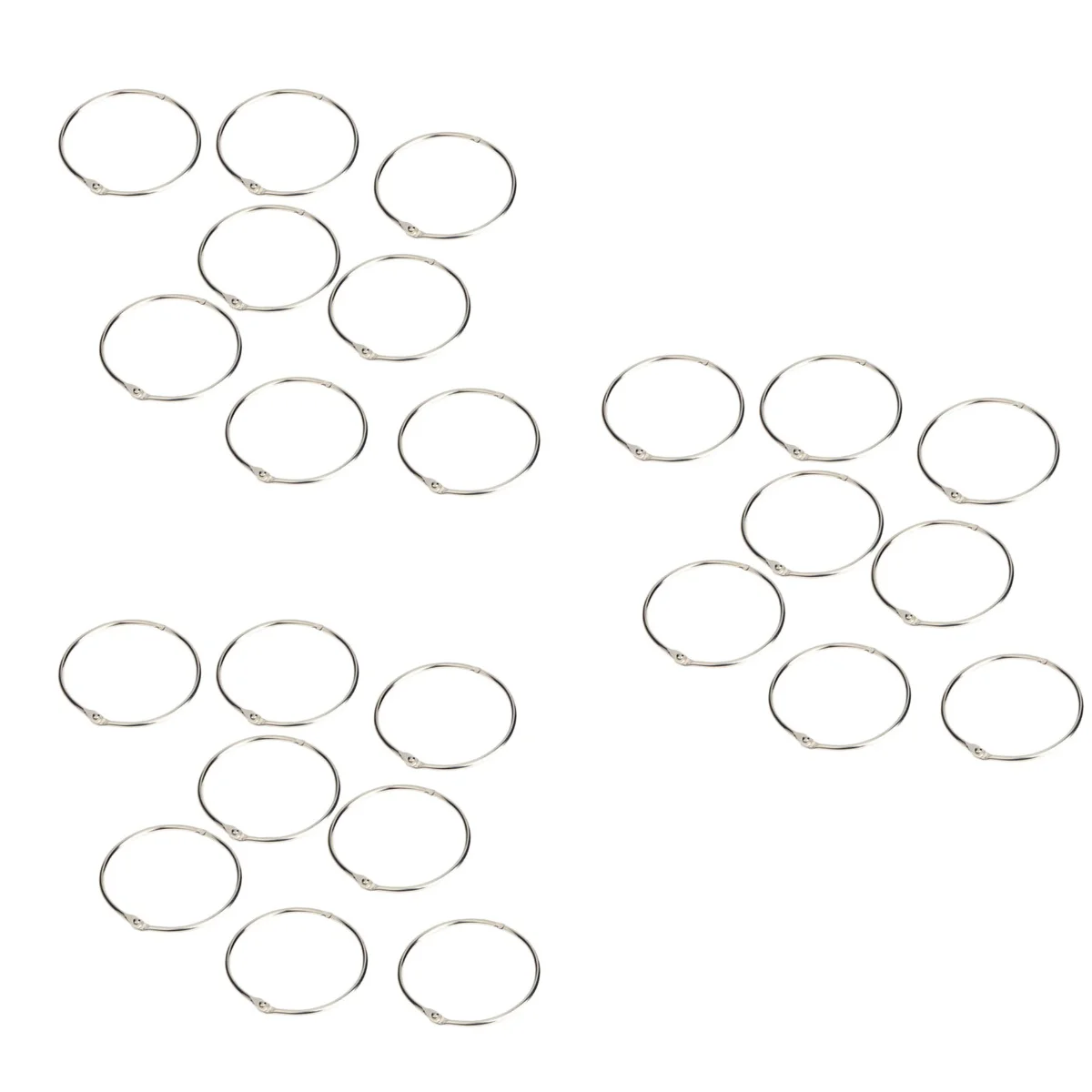 150 Pcs Loose Leaf Binder Rings Steel Binder Rings Keychain Key Rings Metal Book Rings for School Home Office
150 Pcs Loose Leaf Binder Rings Steel Binder Rings Keychain Key Rings Metal Book Rings for School Home Office