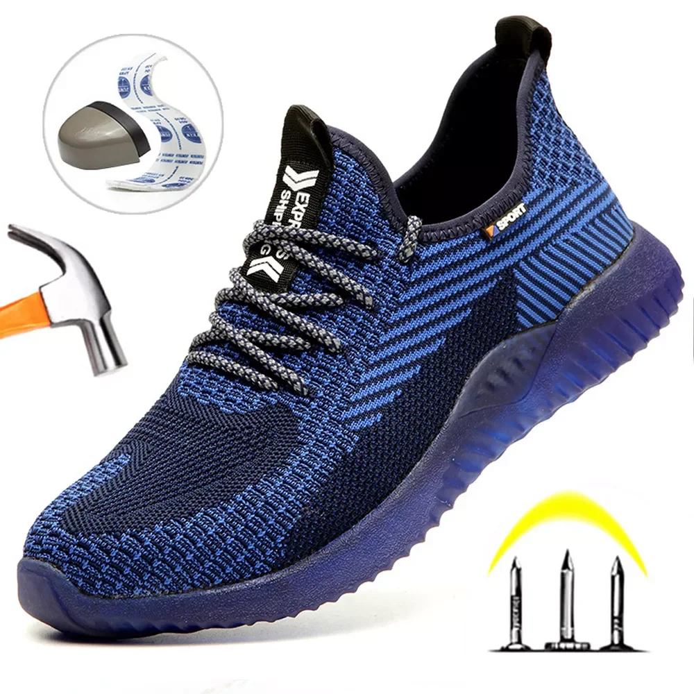 Shoes Men's Safety Shoes with Steel Toe Cap Casual Safety Boots Breathable Sneakers Working Security Sport Shoes
Shoes Men's Safety Shoes with Steel Toe Cap Casual Safety Boots Breathable Sneakers Working Security Sport Shoes