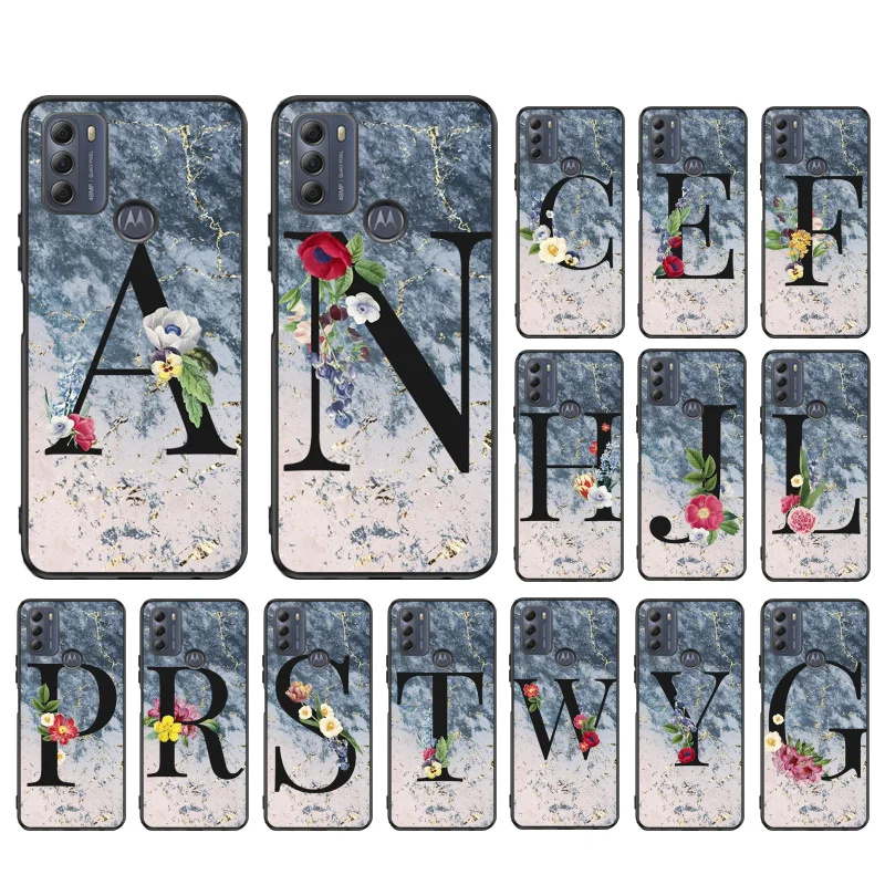 Custom Marble Alphabet Flower Letter Phone Case for Motorola Moto G 5G G50 G30 G10 G60 G Pure G Stylus G40 Fusion G Play G Power
Custom Marble Alphabet Flower Letter Phone Case for Motorola Moto G 5G G50 G30 G10 G60 G Pure G Stylus G40 Fusion G Play G Power