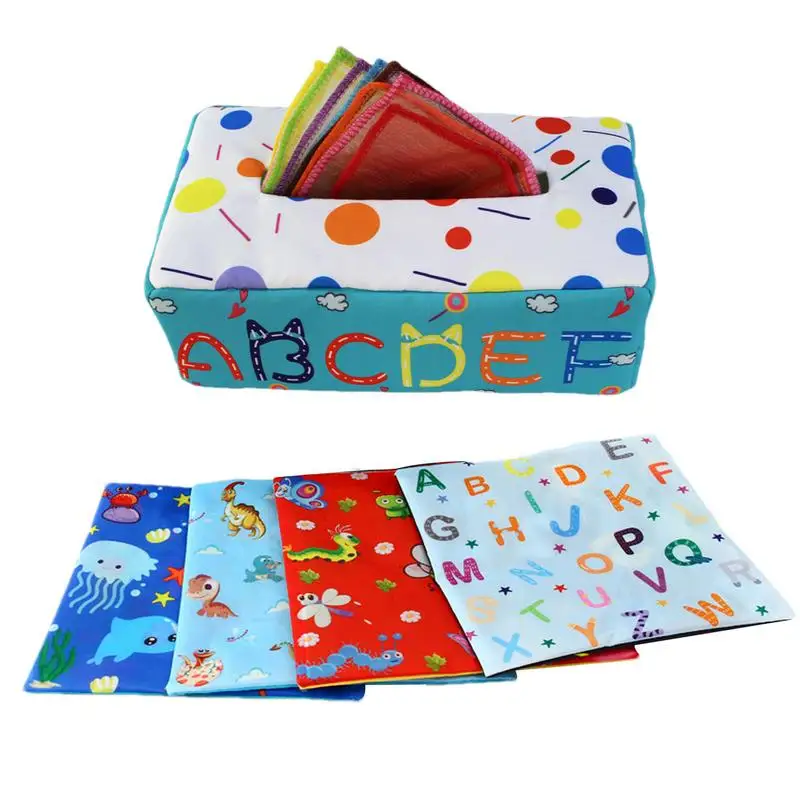 Baby Toy Educational Baby Tissue Box Toy Baby Paper Toy Montessori Toy With 10 Scarves & 4 Paper Baby Sensory Toys For Toddlers
Baby Toy Educational Baby Tissue Box Toy Baby Paper Toy Montessori Toy With 10 Scarves & 4 Paper Baby Sensory Toys For Toddlers