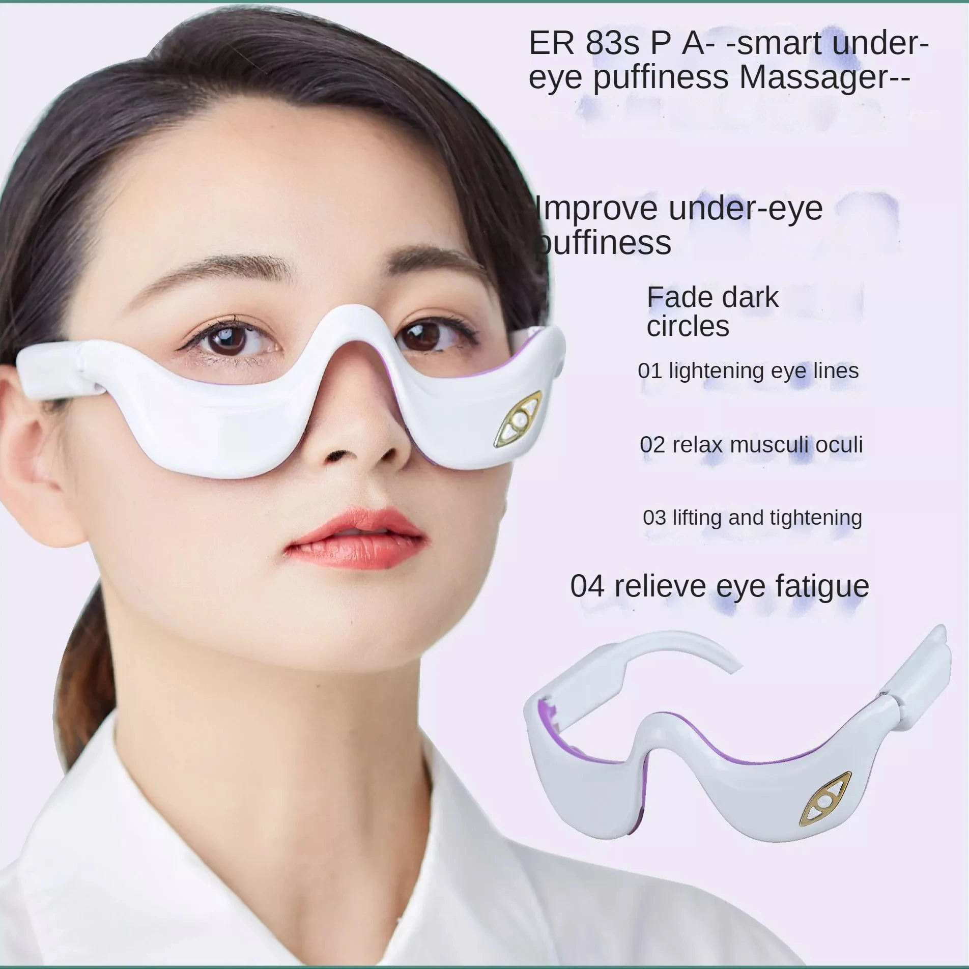 Eye Massager 3D Electric Face Massage Pulse Hot Compress Micro Current Vibration Rechargeable for Smart Eye Beauty Mask
Eye Massager 3D Electric Face Massage Pulse Hot Compress Micro Current Vibration Rechargeable for Smart Eye Beauty Mask