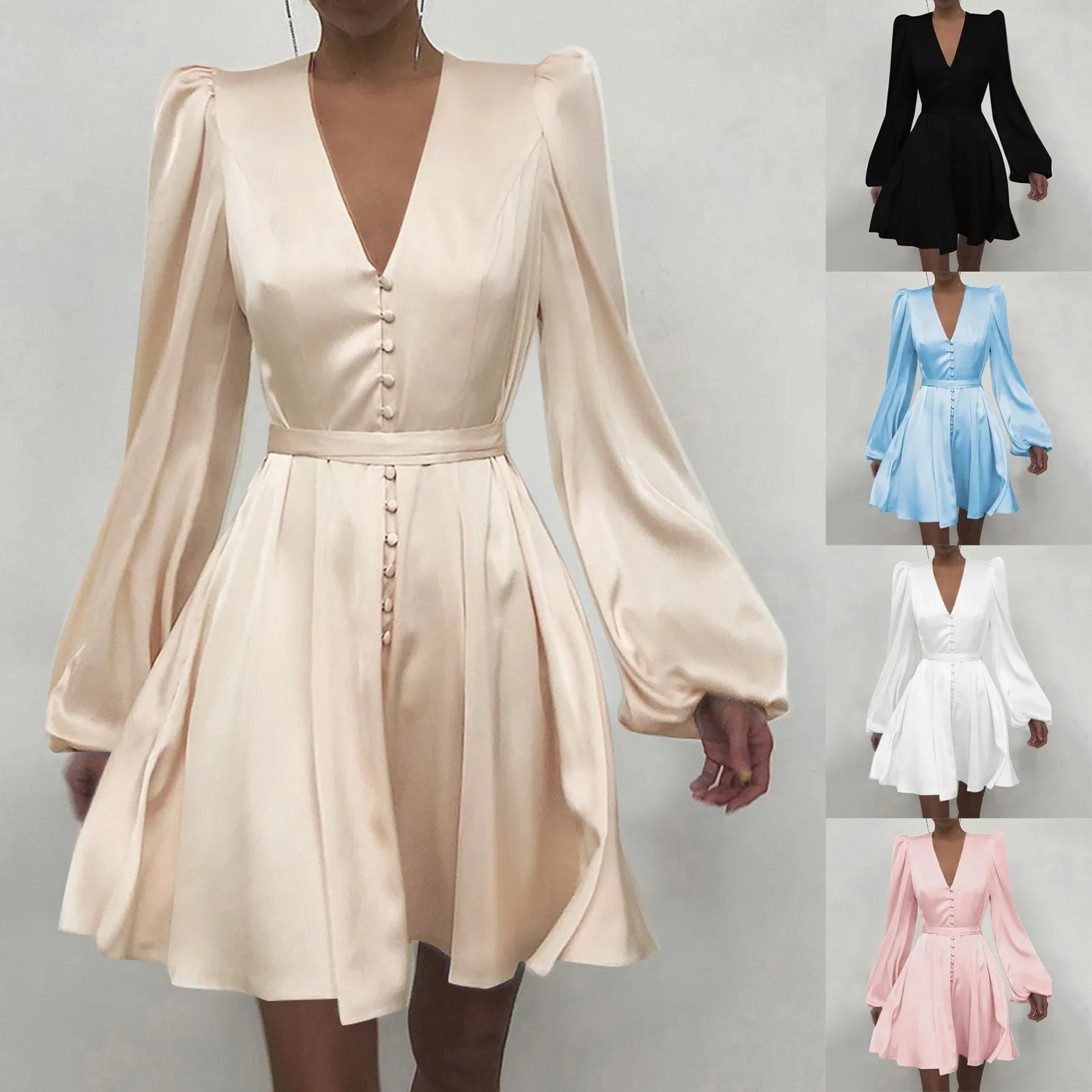 Women Casual Longsleeve Loose Plain Long Maxi Dress With Suspenders Tie Neck Stripe Print Button up Maxi Dress for Women
Women Casual Longsleeve Loose Plain Long Maxi Dress With Suspenders Tie Neck Stripe Print Button up Maxi Dress for Women