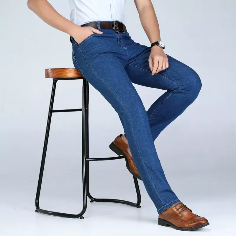 NEW IN Summer Cotton Jeans Men High Quality Famous Brand Denim Trousers Soft Straight Pants Male Jean large size 40 42 44 46
NEW IN Summer Cotton Jeans Men High Quality Famous Brand Denim Trousers Soft Straight Pants Male Jean large size 40 42 44 46