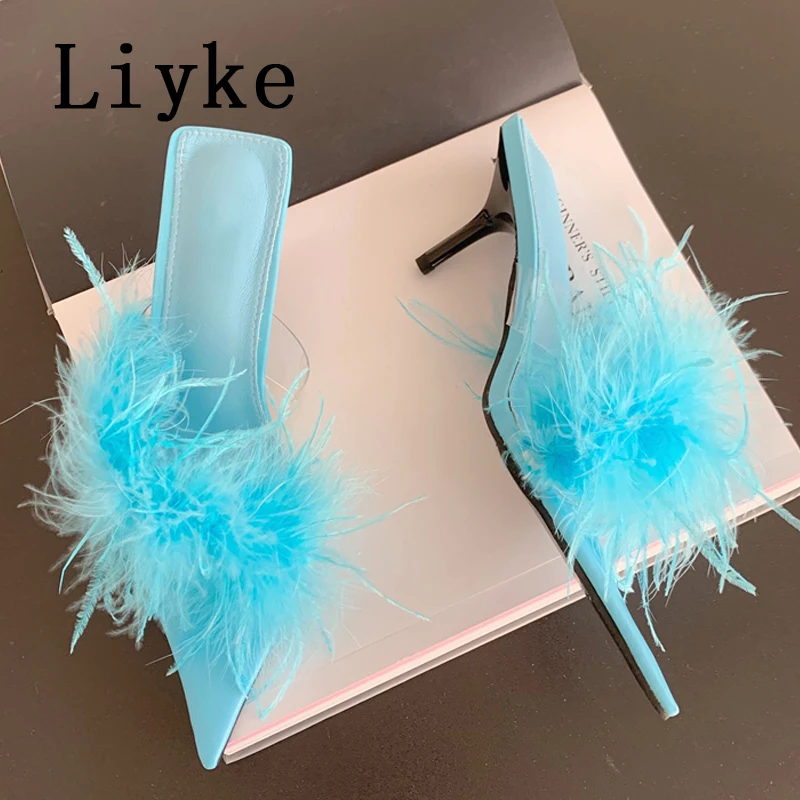 Новинка 2023, прозрачные женские меховые тапочки Liyke из ПВХ с перьями, на низком тонком каблуке, женские туфли-лодочки, сланцы, белые, розовые т...
Новинка 2023, прозрачные женские меховые тапочки Liyke из ПВХ с перьями, на низком тонком каблуке, женские туфли-лодочки, сланцы, белые, розовые т...