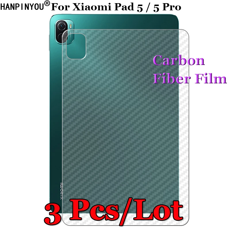 3 Pcs/Lot For Xiaomi Pad 5 Pro 3D Non-slip Clear Carbon Fiber Back Film Screen Protector Protective Sticker
3 Pcs/Lot For Xiaomi Pad 5 Pro 3D Non-slip Clear Carbon Fiber Back Film Screen Protector Protective Sticker