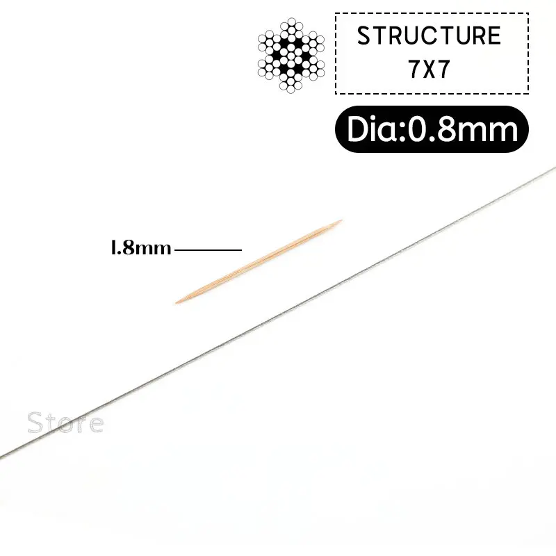 10 метров, 0,8-4 мм, диаметр 7x7 7x9, конструкция из нержавеющей стали 304, мягкий рыболовный трос, трос
10 метров, 0,8-4 мм, диаметр 7x7 7x9, конструкция из нержавеющей стали 304, мягкий рыболовный трос, трос
