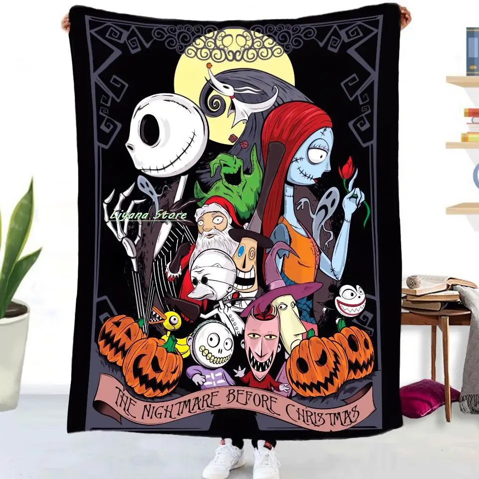 Nightmare Before Christmas Flannel Throw Blanket Bedspread Blankets and Soft Warm Sofa Cover for Couch Sofa Bed Chair
Nightmare Before Christmas Flannel Throw Blanket Bedspread Blankets and Soft Warm Sofa Cover for Couch Sofa Bed Chair