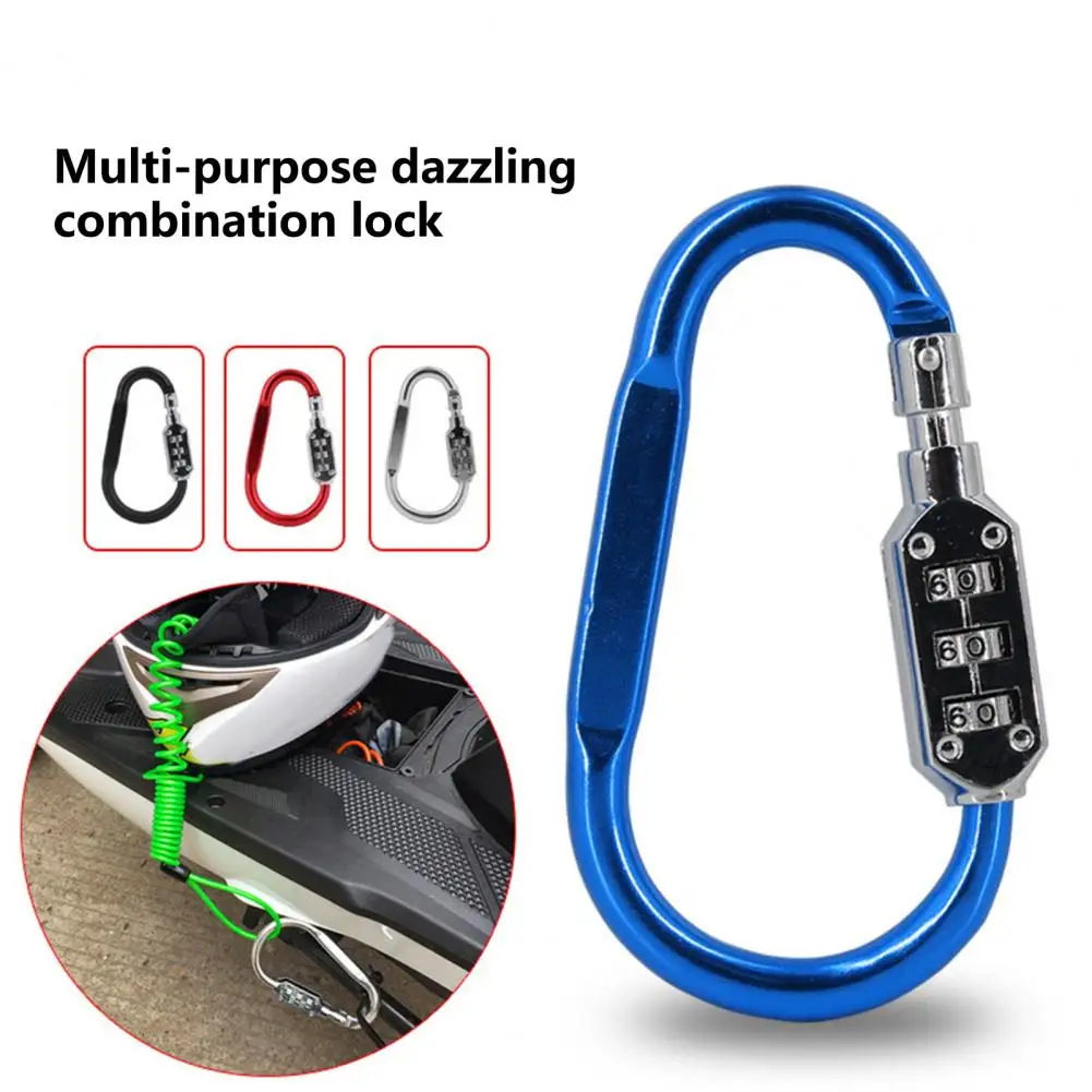 Carabiner Combination Lock Convenient Long Use Time Wear-resistant for Luggage D Type Lock Bicycle Anti-theft Lock
Carabiner Combination Lock Convenient Long Use Time Wear-resistant for Luggage D Type Lock Bicycle Anti-theft Lock