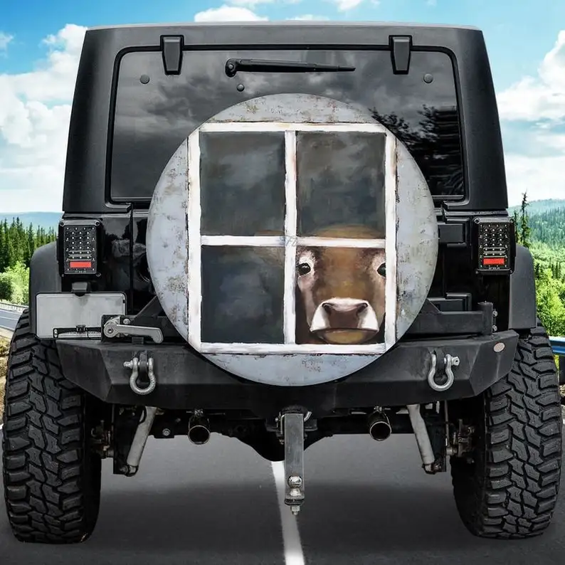 Cow Farm Window Cover, Cow Look From Window, Baby Cow Cover, Car Spare Tire Cover Fbsp051040
Cow Farm Window Cover, Cow Look From Window, Baby Cow Cover, Car Spare Tire Cover Fbsp051040
