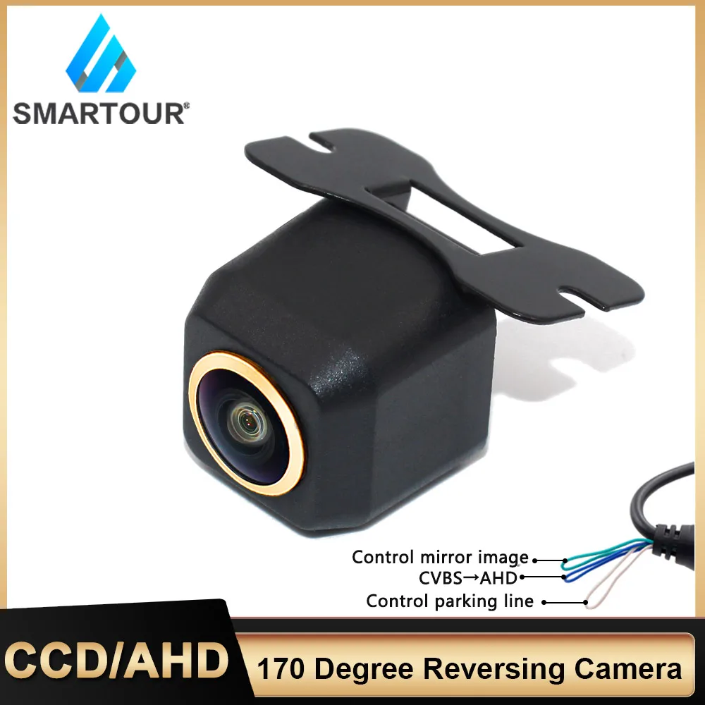 

170 градусов HD объектив рыбий глаз звездный свет ночное видение Ahd Автомобильная камера заднего вида реверсивная 720P HD резервная камера CCD кам...