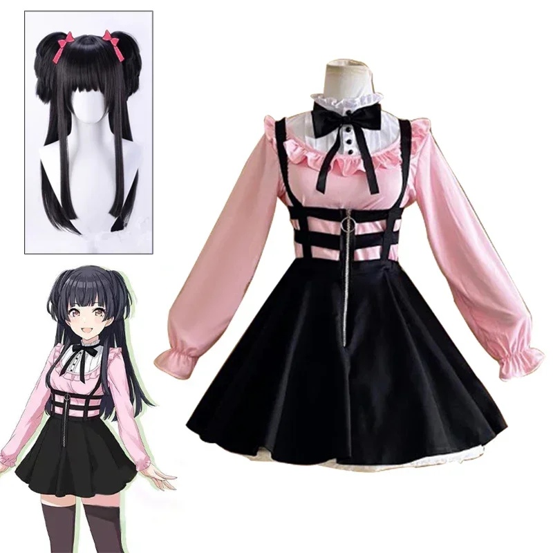 Аниме YouTuber Vtuber Hololive Mayuzumi Fuyuko платье униформа наряд на заказ костюмы для косплея