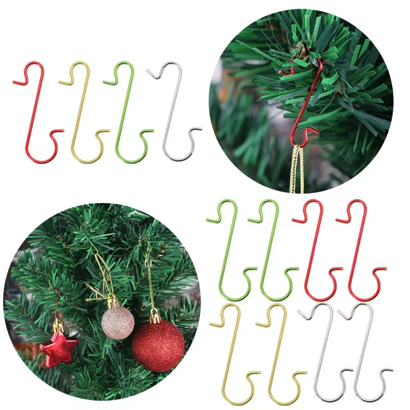50Pcs Christmas Ornament Hooks Xmas Tree Decor Hanger Hooks S-Shaped Hook for Christmas Tree Decor Hook Supplies For Home Party
50Pcs Christmas Ornament Hooks Xmas Tree Decor Hanger Hooks S-Shaped Hook for Christmas Tree Decor Hook Supplies For Home Party