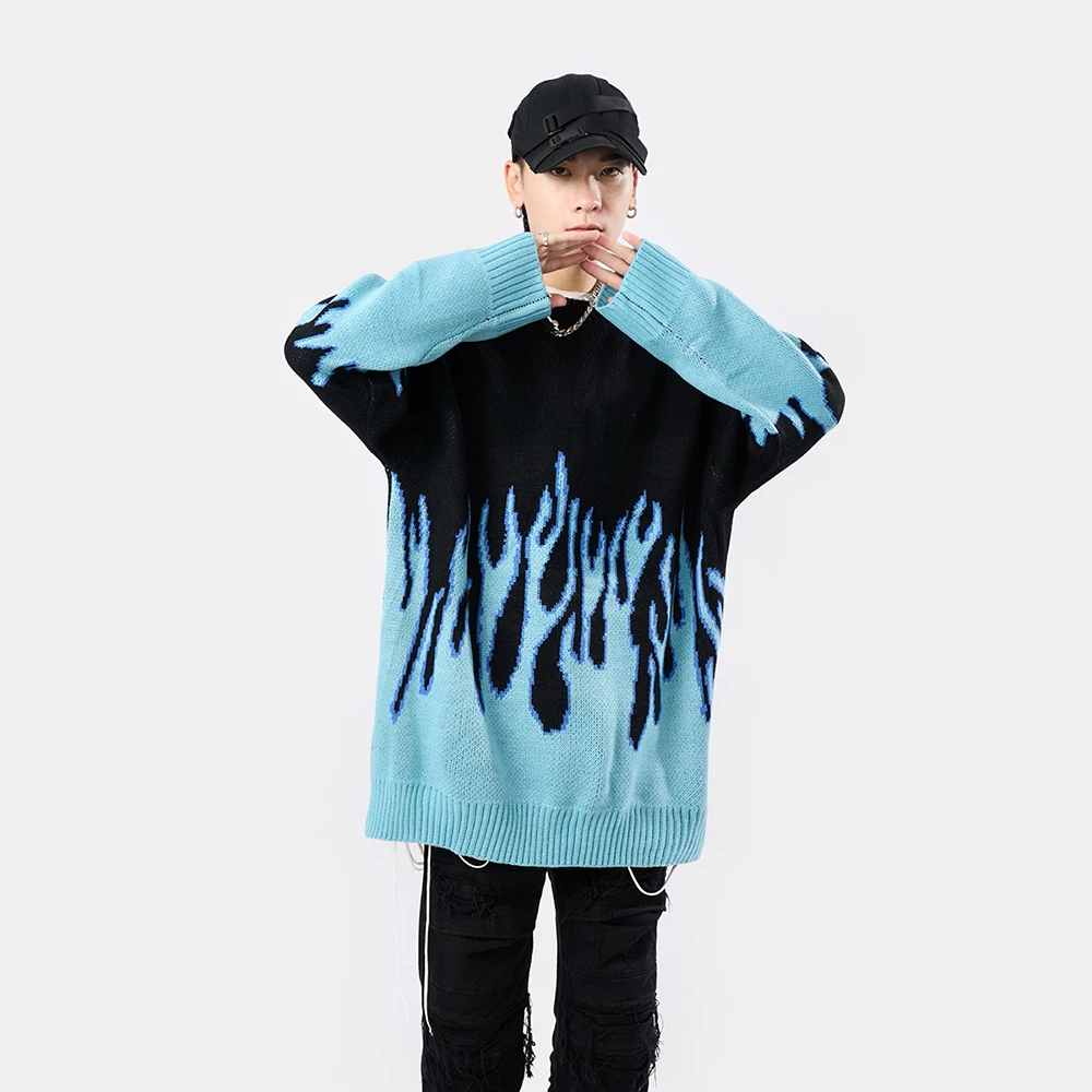 Long Sleeve Knitted Goth Unisex Oversized Vintage Sweater Fashion Harajuku Pullovers Anime Streetwear Tops Gothic Men Clothing
Long Sleeve Knitted Goth Unisex Oversized Vintage Sweater Fashion Harajuku Pullovers Anime Streetwear Tops Gothic Men Clothing