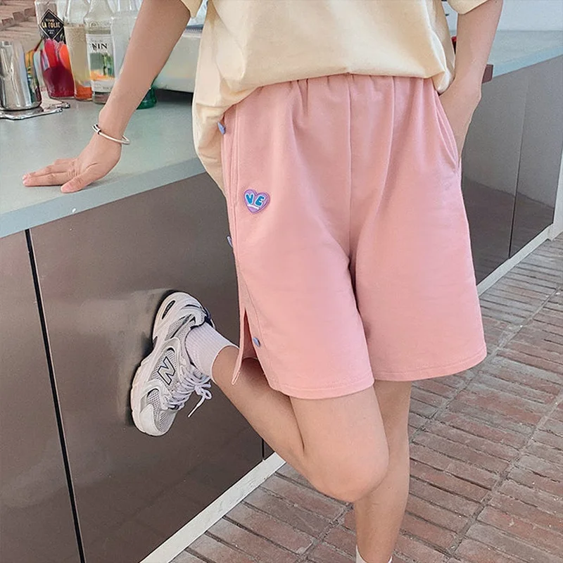 Fashion Button Shorts High Waist Sport Female Streetwear Cute Pink Chic Short Pants Teen Spring Summer Women's Clothing
Fashion Button Shorts High Waist Sport Female Streetwear Cute Pink Chic Short Pants Teen Spring Summer Women's Clothing