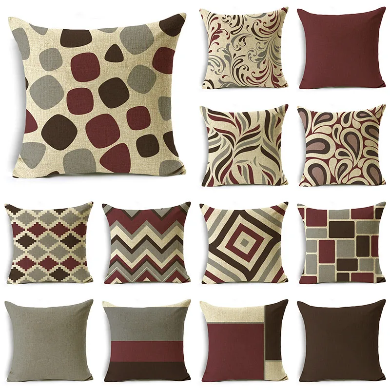 WZH Modern Geometric Striped Print Pillowcase Linen Square Cushion Cover Sofa Couch Bedroom Home Decor 40cm/45cm and 50cm
WZH Modern Geometric Striped Print Pillowcase Linen Square Cushion Cover Sofa Couch Bedroom Home Decor 40cm/45cm and 50cm
