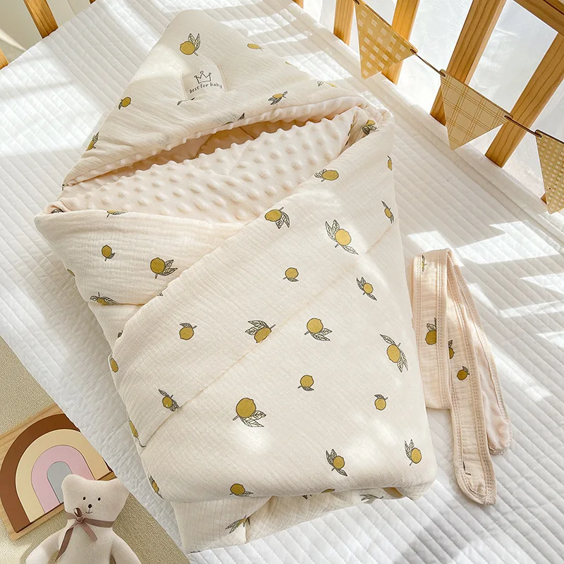 Baby Crepe Cloth Cotton Quilt Newborn Autumn and Winter Out Cover Quilt Swaddling Towel Cute Cartoon Baby Cocoon Package Quilt
Baby Crepe Cloth Cotton Quilt Newborn Autumn and Winter Out Cover Quilt Swaddling Towel Cute Cartoon Baby Cocoon Package Quilt