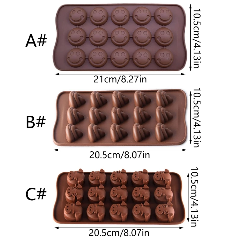 Silicone Chocolate Mold 3D Shapes Mold Fun Baking Tools For Jelly Candy Cake FunnyKitchen Gadgets DIY Homemade
Silicone Chocolate Mold 3D Shapes Mold Fun Baking Tools For Jelly Candy Cake FunnyKitchen Gadgets DIY Homemade
