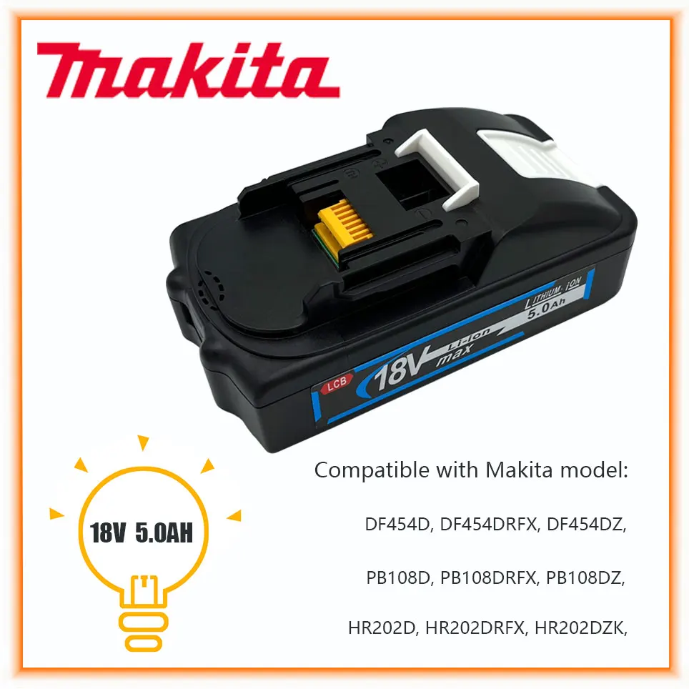 Литий-ионный аккумулятор 18 в 21700 Ач BL1830 для заменяемых аксессуаров Makita для электроинструментов
Литий-ионный аккумулятор 18 в 21700 Ач BL1830 для заменяемых аксессуаров Makita для электроинструментов