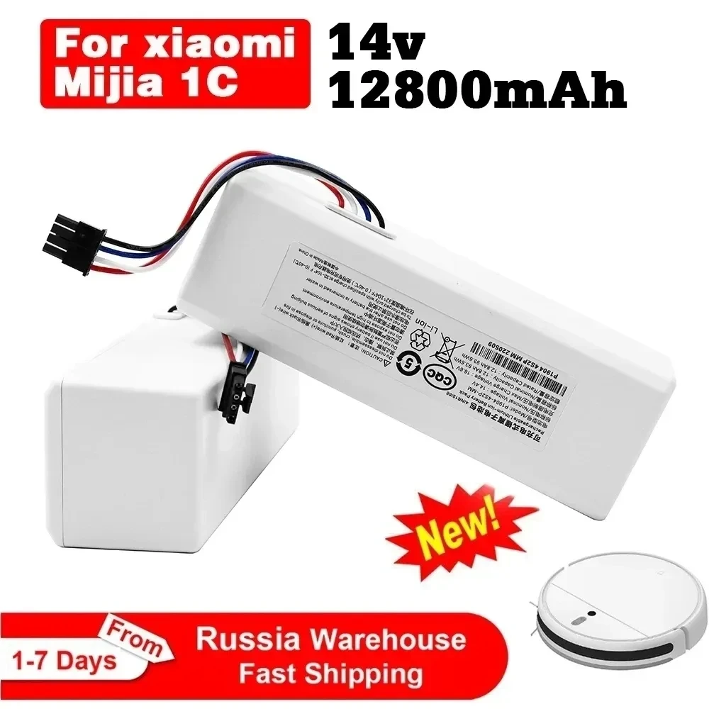 Original 14.4V 12800mAh Battery For Xiaomi Mijia 1C STYTJ01ZHM Robot Vacuum Mop Cleaner Accessories Parts
Original 14.4V 12800mAh Battery For Xiaomi Mijia 1C STYTJ01ZHM Robot Vacuum Mop Cleaner Accessories Parts
