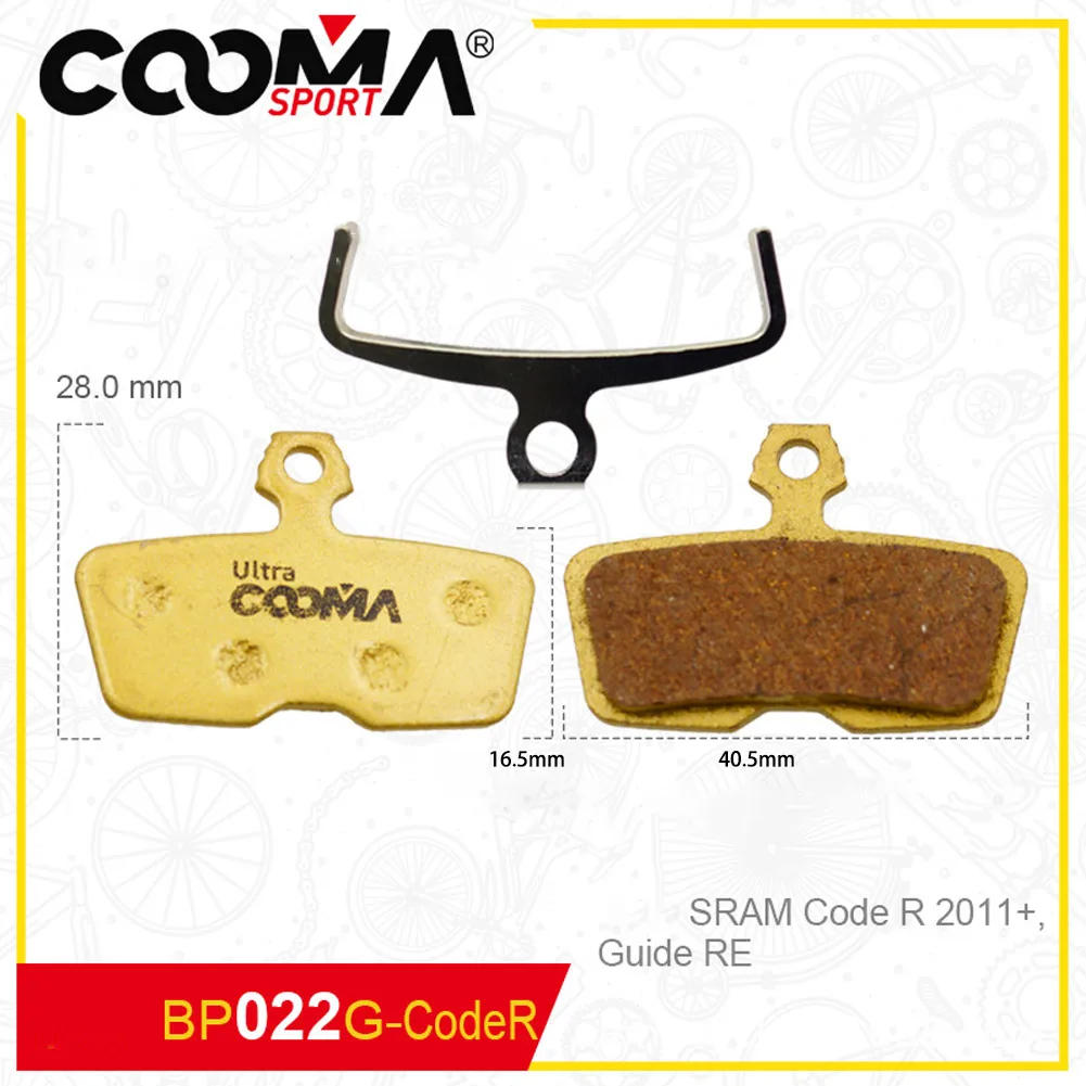 Bike Bicycle Disc Brake Replacement Pads For SRAM AVID Code R 2011+ Guide RE Black Resin Gold Metal Purple Ceramics Anti-scrub
Bike Bicycle Disc Brake Replacement Pads For SRAM AVID Code R 2011+ Guide RE Black Resin Gold Metal Purple Ceramics Anti-scrub