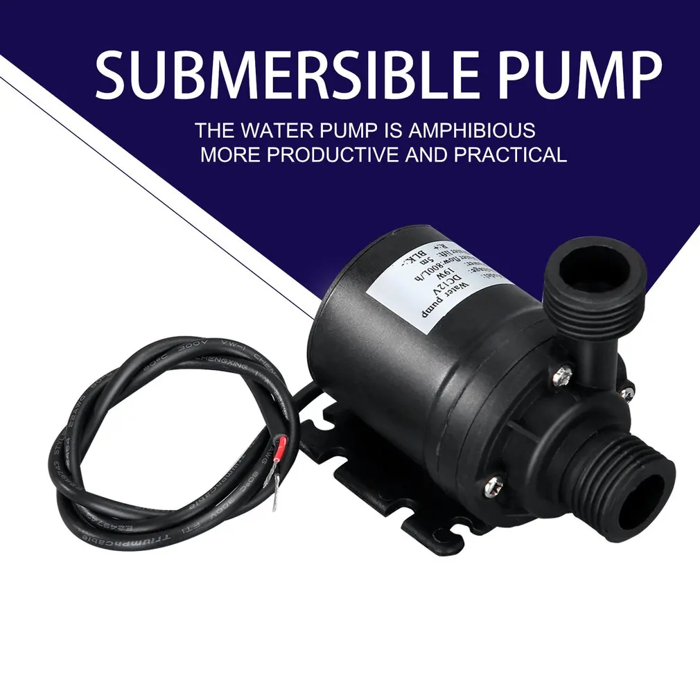Professional Ultra Quiet Mini DC 12V Lift 5M 800L/H Brushless Motor Submersible Water Pump Multifunction Threaded Water Pump
Professional Ultra Quiet Mini DC 12V Lift 5M 800L/H Brushless Motor Submersible Water Pump Multifunction Threaded Water Pump