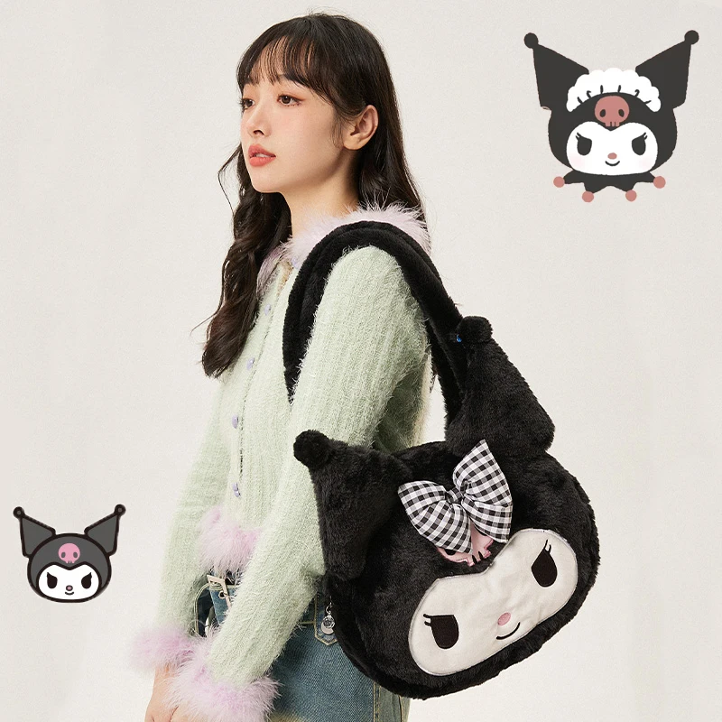 Sanrios Kuromi Mymelody Cinnamoroll kawaii аниме плюшевая мультяшная сумка на плечо сумки для путешествий Чехол для хранения подарок для девочек на день рождения
Sanrios Kuromi Mymelody Cinnamoroll kawaii аниме плюшевая мультяшная сумка на плечо сумки для путешествий Чехол для хранения подарок для девочек на день рождения