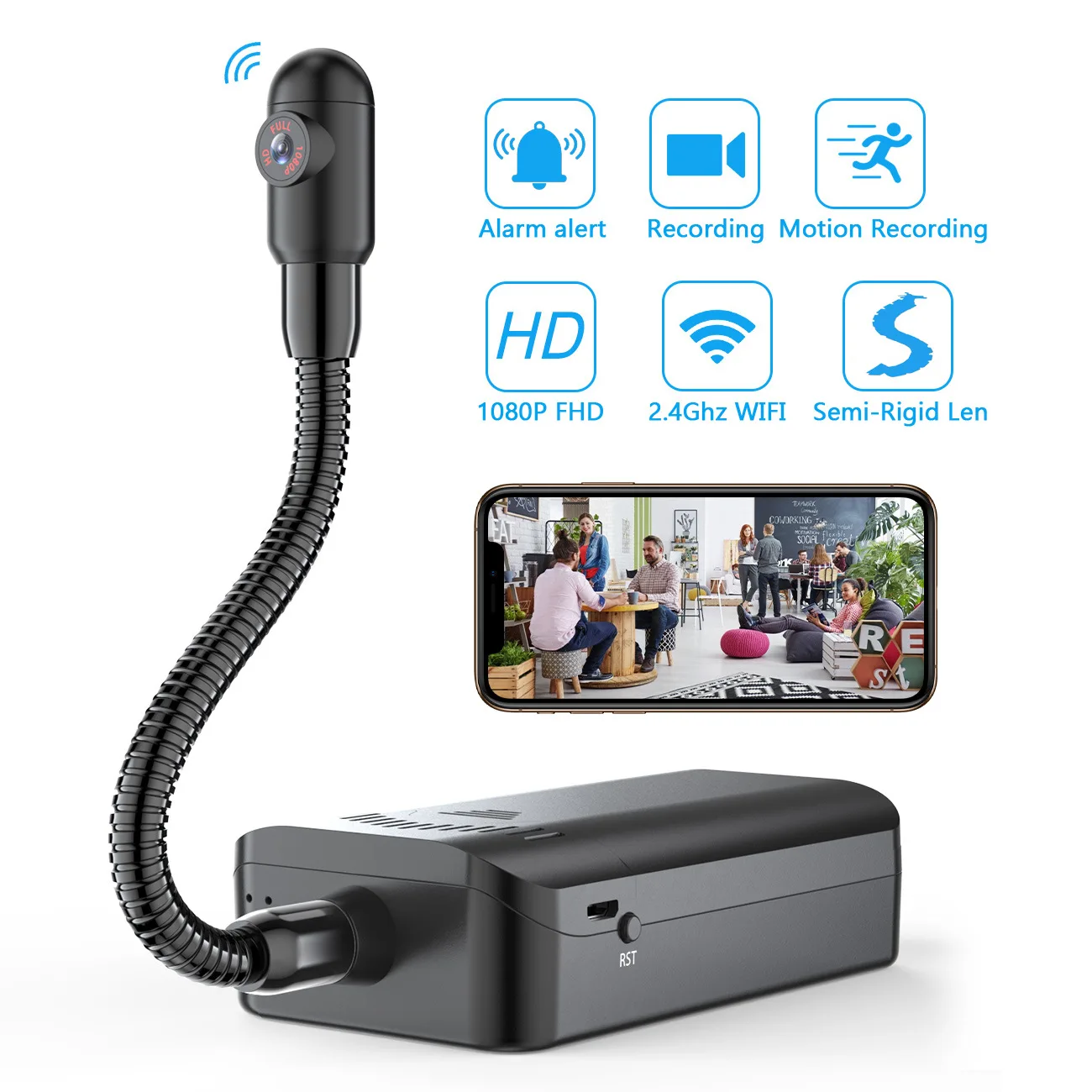 Mini Remote Monitoring Camera Wifi Secret Micro Camera IP P2P CCTV SD Card Cloud Storage Human Detection DV Camera
Mini Remote Monitoring Camera Wifi Secret Micro Camera IP P2P CCTV SD Card Cloud Storage Human Detection DV Camera