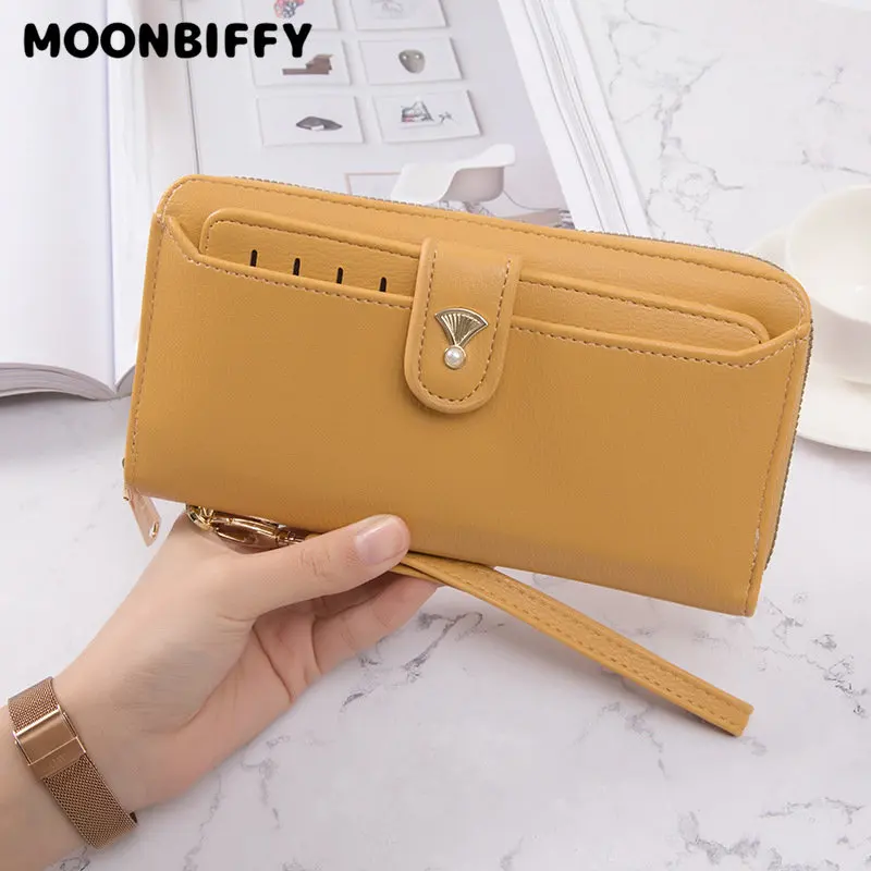 Fashion Long PU Leather Business Card Holder Classic Women's Wallet Zipper Women's Purse Long Multi Card Capacity Clutch
Fashion Long PU Leather Business Card Holder Classic Women's Wallet Zipper Women's Purse Long Multi Card Capacity Clutch