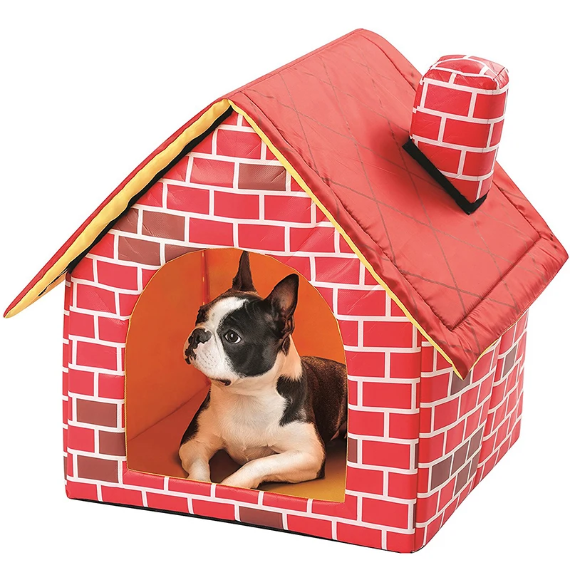 Portable Pet House Dog Bed Soft Indoor Medium Dog House Mat Cat Bed Removable Top Puppy Lndoor Sleeping Kennel Pet Bed For Dog
Portable Pet House Dog Bed Soft Indoor Medium Dog House Mat Cat Bed Removable Top Puppy Lndoor Sleeping Kennel Pet Bed For Dog