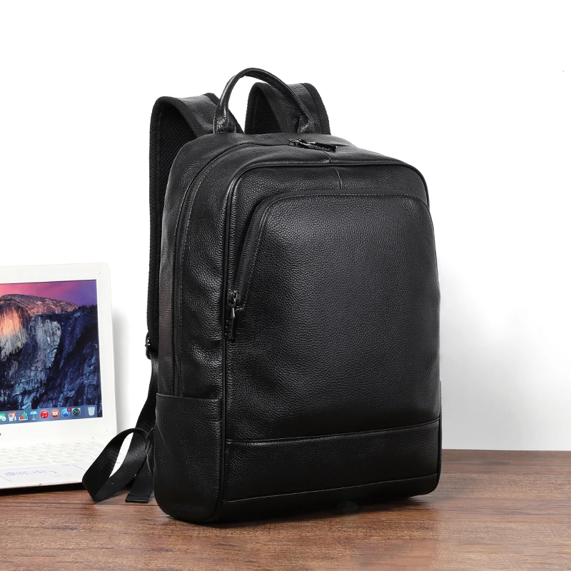 Men's Backpacks High Quality Soft Genuine Leather Backpack Simple Designer Laptop School Bags Backpack Large Capacity Travel Bag
Men's Backpacks High Quality Soft Genuine Leather Backpack Simple Designer Laptop School Bags Backpack Large Capacity Travel Bag