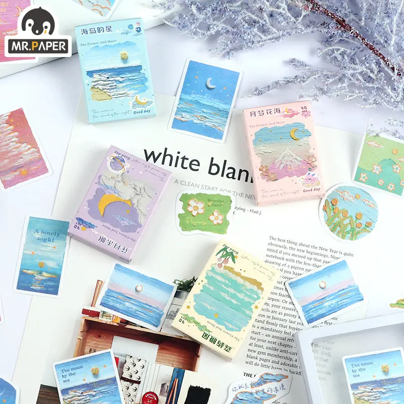 Mr. Paper 40pcs/Box Small Fresh Landscape Series Stickers Ins Literary Handbook Decorative Supplies Kawaii Stickers Stationary
Mr. Paper 40pcs/Box Small Fresh Landscape Series Stickers Ins Literary Handbook Decorative Supplies Kawaii Stickers Stationary