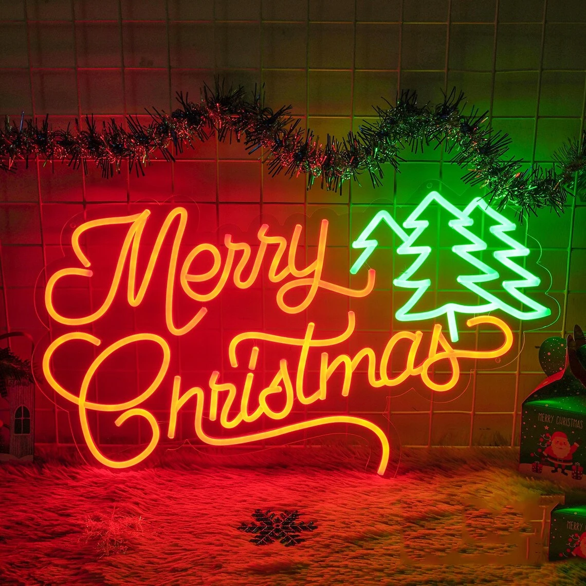 Неоновая вывеска на заказ с надписью "Merry Christmas", неоновая вывеска для офиса, гостиной, дизайн интерьера, Настенный декор, рождественский подарок
Неоновая вывеска на заказ с надписью "Merry Christmas", неоновая вывеска для офиса, гостиной, дизайн интерьера, Настенный декор, рождественский подарок