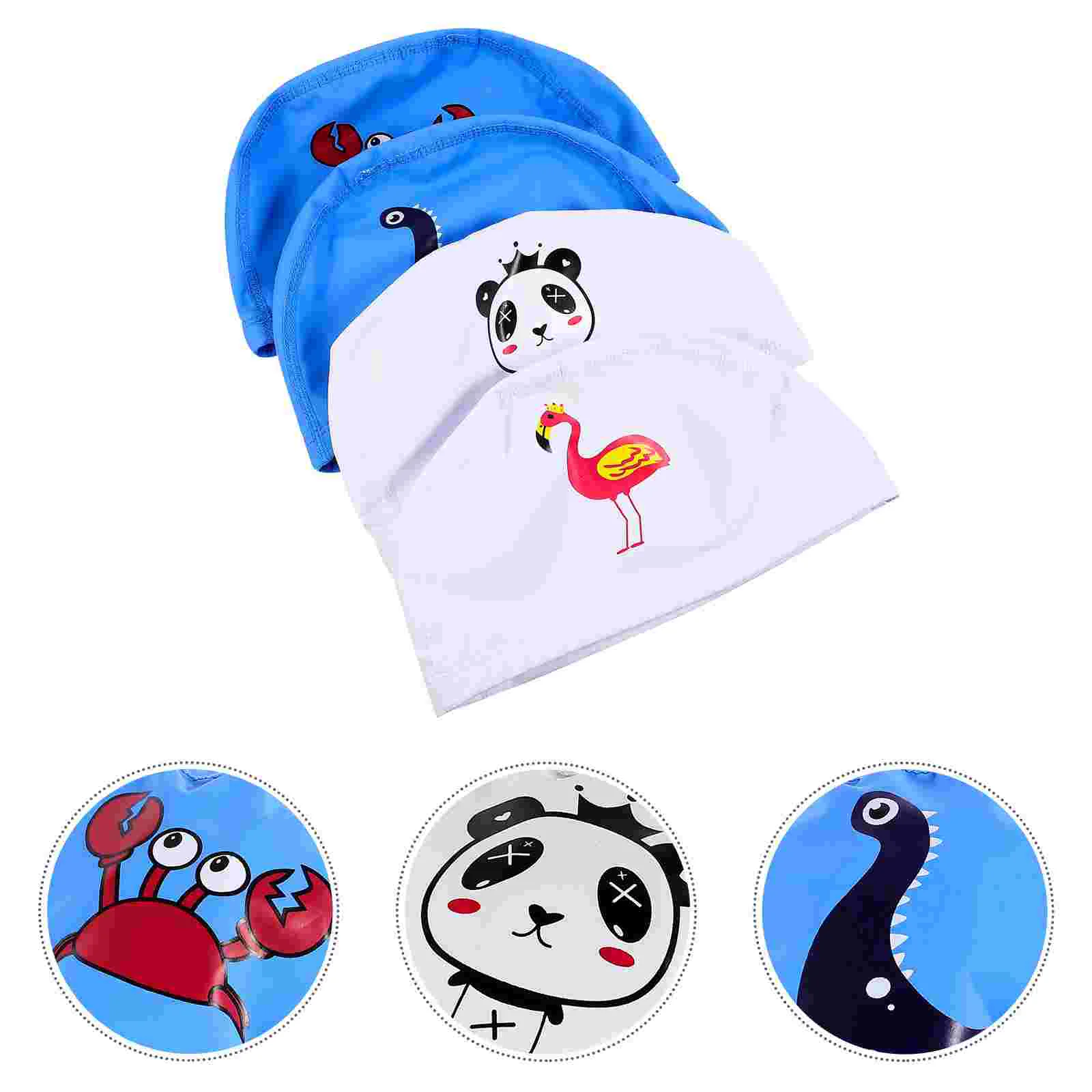 4pcs Animal Printing Swim Cap Practical Premium Bathing Cap Swim Hat for Kid Toddler
4pcs Animal Printing Swim Cap Practical Premium Bathing Cap Swim Hat for Kid Toddler