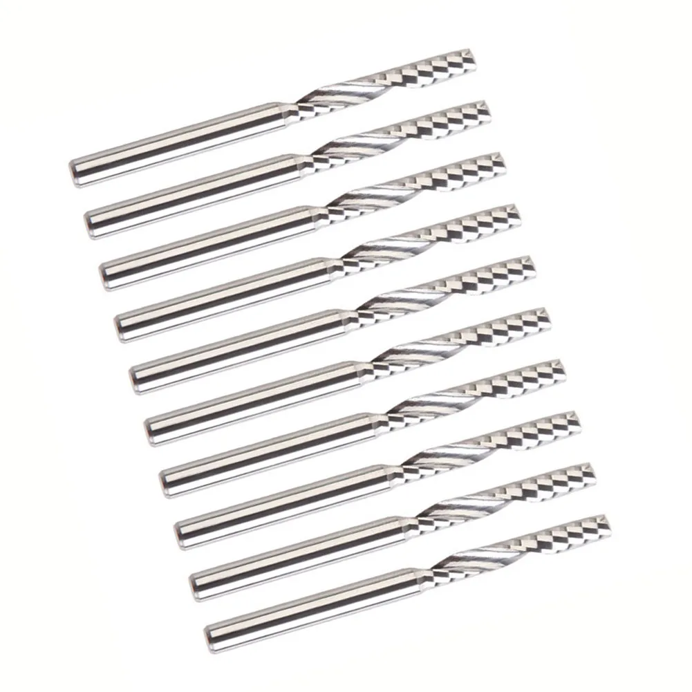 10pcs Tungsten Steel Engraving Tool Single Flute Milling Cutter 3 175mm Efficient Chip Removal Applications
10pcs Tungsten Steel Engraving Tool Single Flute Milling Cutter 3 175mm Efficient Chip Removal Applications