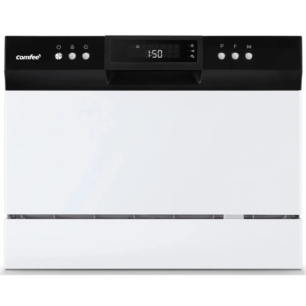 Comfee 6-Place Setting EnergyStar Compact Countertop Dishwasher with 8 Cleaning Settings, CDC22P1AWW, White
Comfee 6-Place Setting EnergyStar Compact Countertop Dishwasher with 8 Cleaning Settings, CDC22P1AWW, White