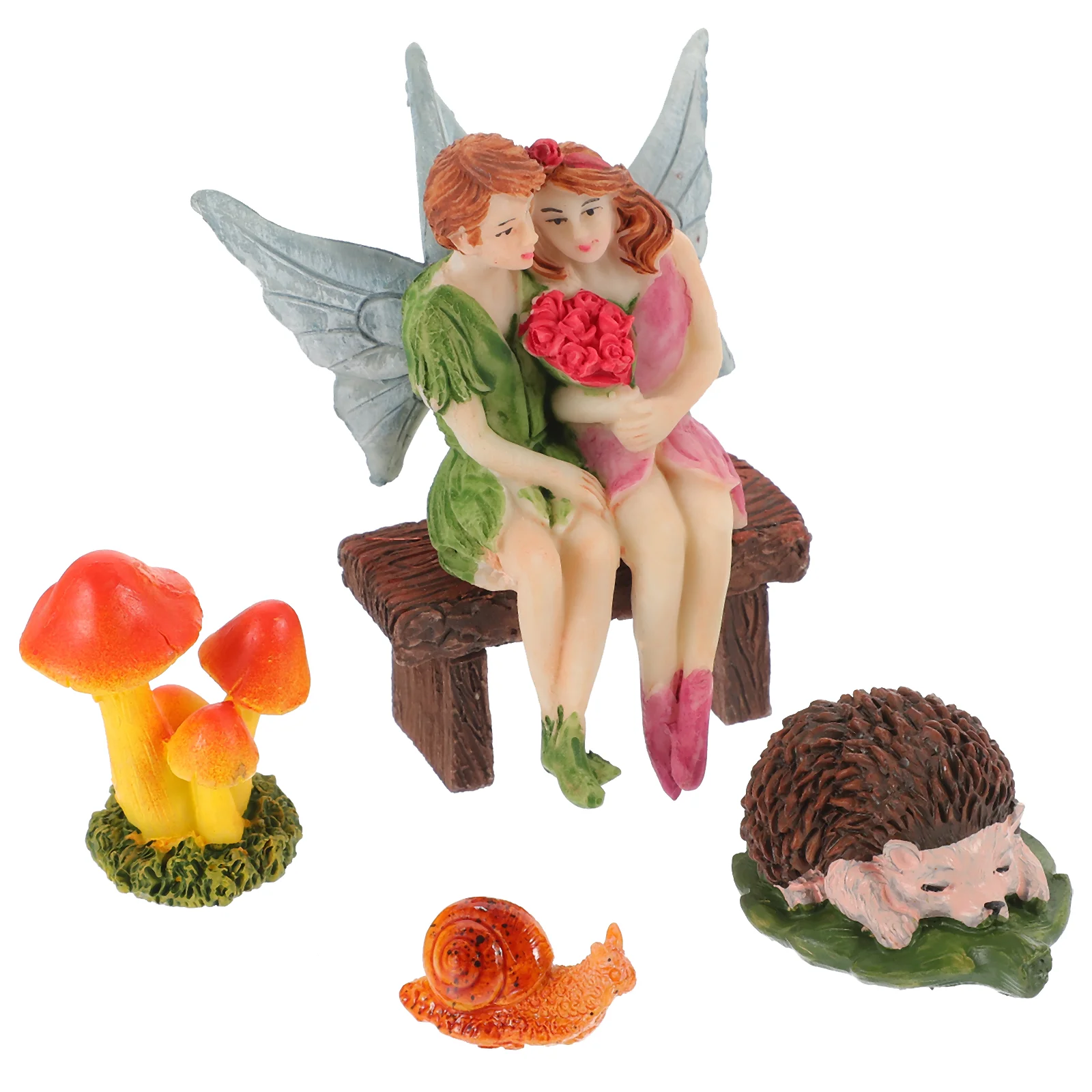 Flower Fairy Ornament Desktop Hedgehog Decoration Small Scene Mini Statue Tiny Resin Figures Mushroom Model Craft Ornaments
Flower Fairy Ornament Desktop Hedgehog Decoration Small Scene Mini Statue Tiny Resin Figures Mushroom Model Craft Ornaments