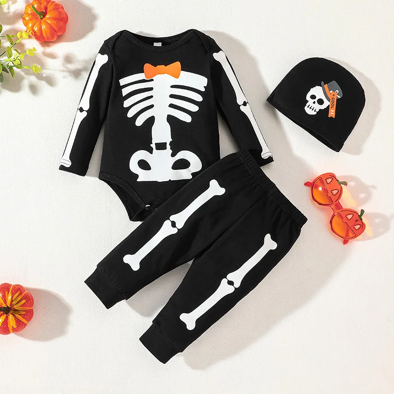 2022 New Summer Baby Clothes Sets Long Sleeve Halloween Style Black Hat 3 Piece Sets Designer Casual Girls Clothes Sets 0-2T
2022 New Summer Baby Clothes Sets Long Sleeve Halloween Style Black Hat 3 Piece Sets Designer Casual Girls Clothes Sets 0-2T