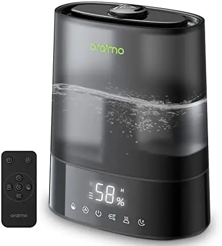 Humidifiers for Bedroom Large Room, 6L Top Fill Cool and Warm Mist Humidifier, Max 700ml/H, Automatic Smart Humidifier Efficient
Humidifiers for Bedroom Large Room, 6L Top Fill Cool and Warm Mist Humidifier, Max 700ml/H, Automatic Smart Humidifier Efficient