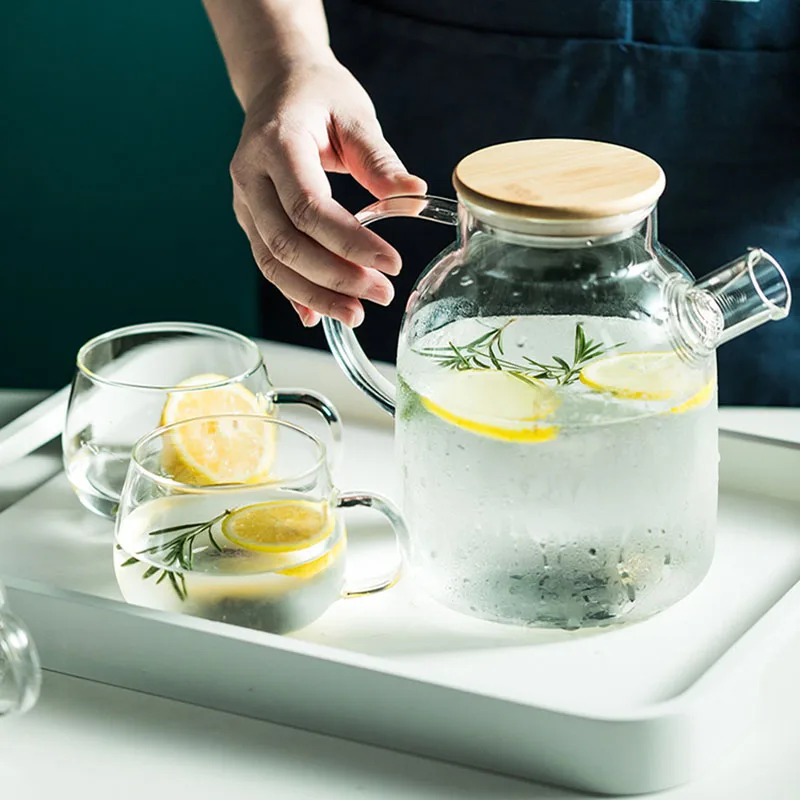 1L/1.8L Transparent Borosilicate Glass Teapot Heat-Resistant Large Clear Tea Pot Flower Tea Set Puer Kettle Cup Office Home Tool
1L/1.8L Transparent Borosilicate Glass Teapot Heat-Resistant Large Clear Tea Pot Flower Tea Set Puer Kettle Cup Office Home Tool