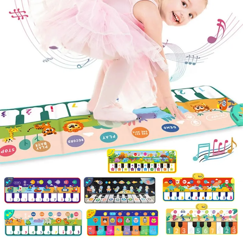 Детский многофункциональный игровой коврик с музыкальной клавиатурой, 100*36 см, мультяшный рисунок, 10 клавиш, звук, пианино, Детская развивающая игрушка
Детский многофункциональный игровой коврик с музыкальной клавиатурой, 100*36 см, мультяшный рисунок, 10 клавиш, звук, пианино, Детская развивающая игрушка
