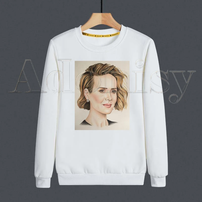 Sarah Paulson Hoodies Sweatshirts Men Woman Fashion White Color Autumn Winter Hip Hop Hoody Male Brand Casual Tops
Sarah Paulson Hoodies Sweatshirts Men Woman Fashion White Color Autumn Winter Hip Hop Hoody Male Brand Casual Tops