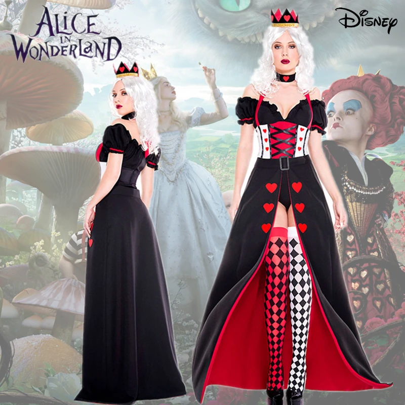 Princess Of Hearts Cosplay Costume Alice In Wonderland Redqueen Dress Carnival Party Halloween Women Perform Dresses with Socks
Princess Of Hearts Cosplay Costume Alice In Wonderland Redqueen Dress Carnival Party Halloween Women Perform Dresses with Socks